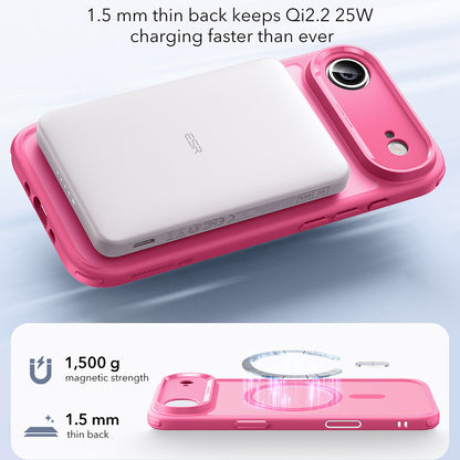 Futrola MagSafe za Apple iPhone 17 Air, ESR, Classic Hybrid, Roze Saten