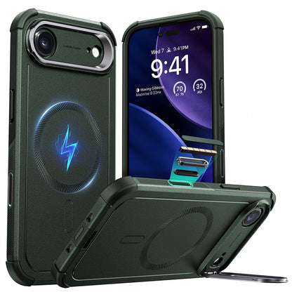 Futrola MagSafe za Apple iPhone 17 Air, ESR, Cyber Armor Kickstand, Zelena