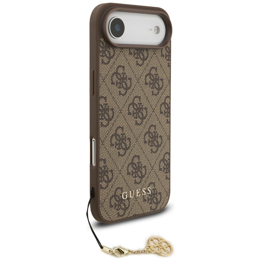 Husa MagSafe za Apple iPhone 17 Air, Guess, 4G Charm Cradle, Braon