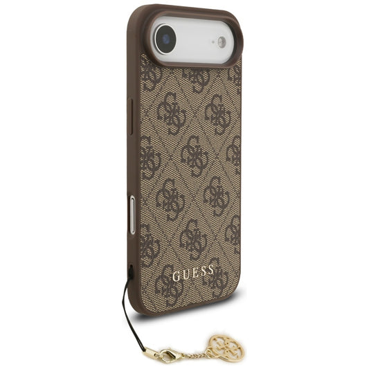 Husa MagSafe za Apple iPhone 17 Air, Guess, 4G Charm Cradle, Braon
