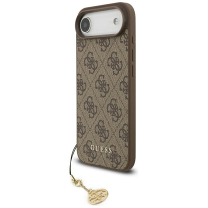 Husa MagSafe za Apple iPhone 17 Air, Guess, 4G Charm Cradle, Braon