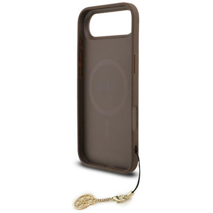 Husa MagSafe za Apple iPhone 17 Air, Guess, 4G Charm Cradle, Braon