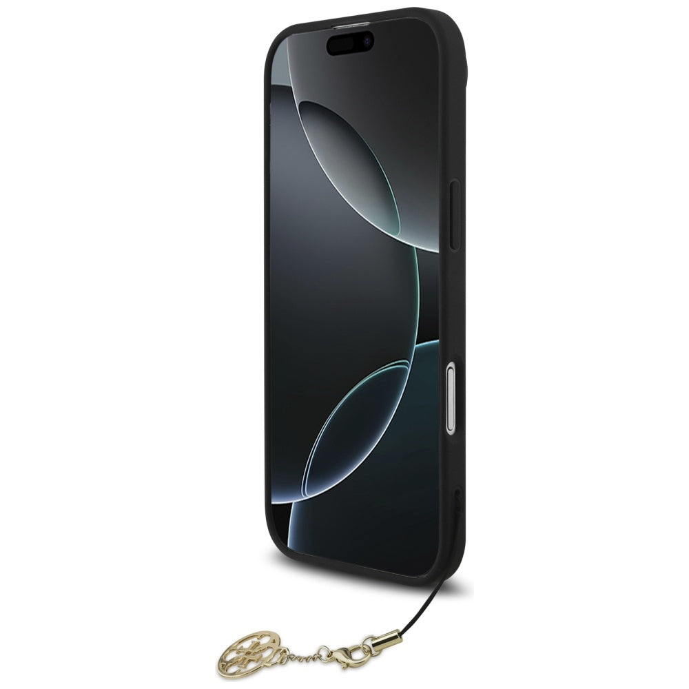 Futrola MagSafe za Apple iPhone 17 Air, Guess, 4G Charm Cradle, Crna