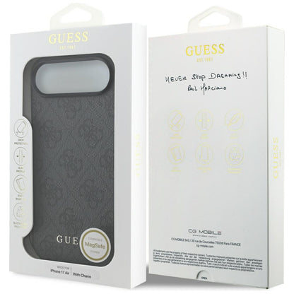 Futrola MagSafe za Apple iPhone 17 Air, Guess, 4G Charm Cradle, Crna