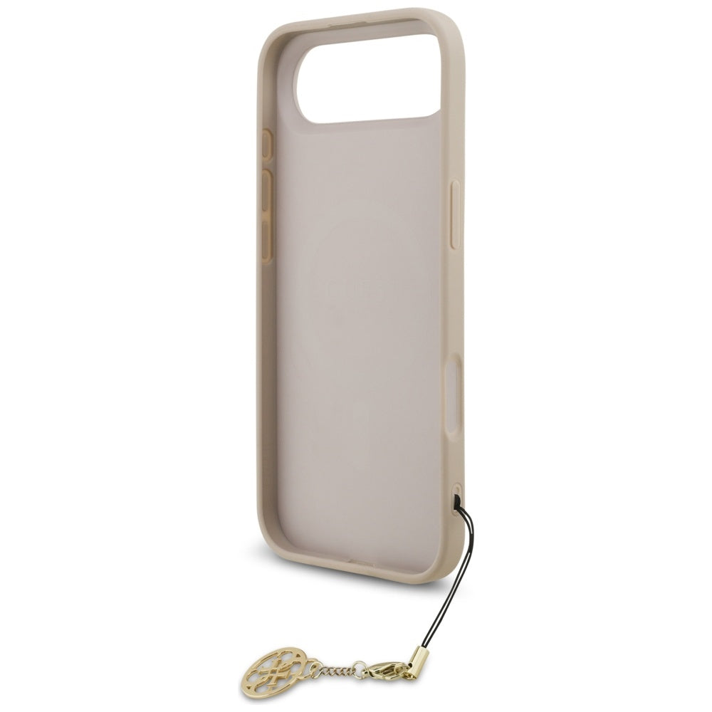 Futrola MagSafe za Apple iPhone 17 Air, Guess, 4G Charm Cradle, Roze