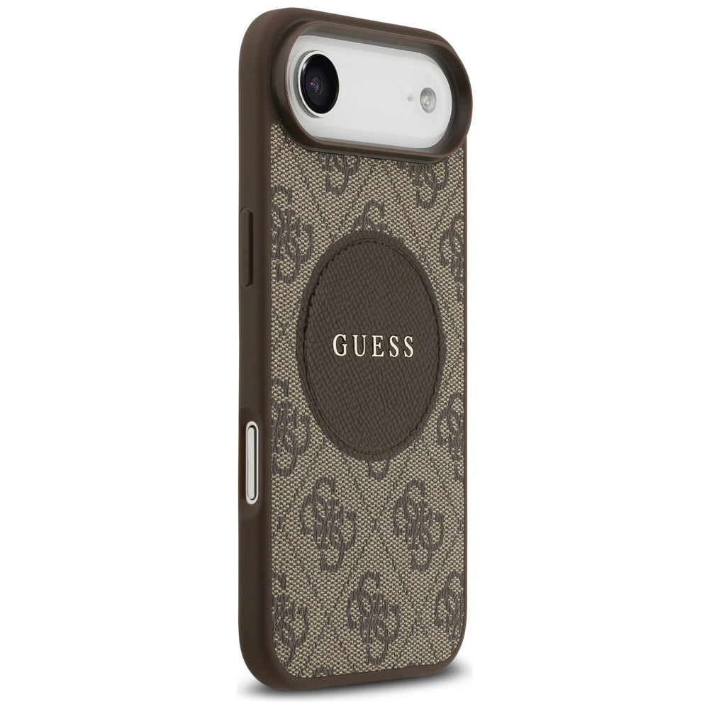Futrola MagSafe za Apple iPhone 17 Air, Guess, 4G Circle Classic Logo, Braon