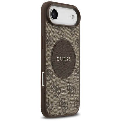 Futrola MagSafe za Apple iPhone 17 Air, Guess, 4G Circle Classic Logo, Braon