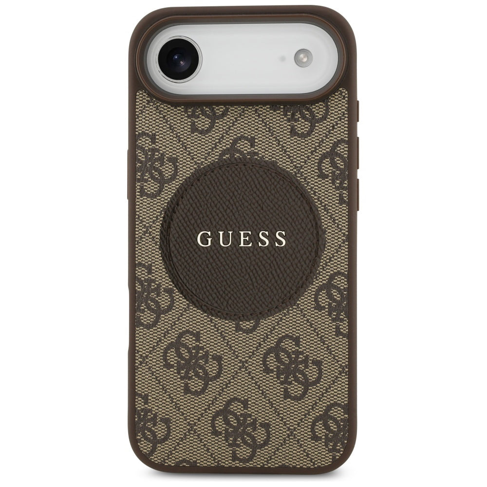 Futrola MagSafe za Apple iPhone 17 Air, Guess, 4G Circle Classic Logo, Braon