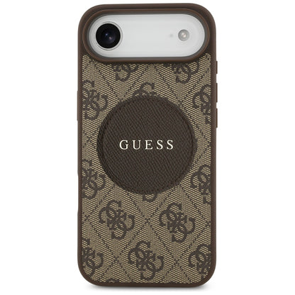Futrola MagSafe za Apple iPhone 17 Air, Guess, 4G Circle Classic Logo, Braon