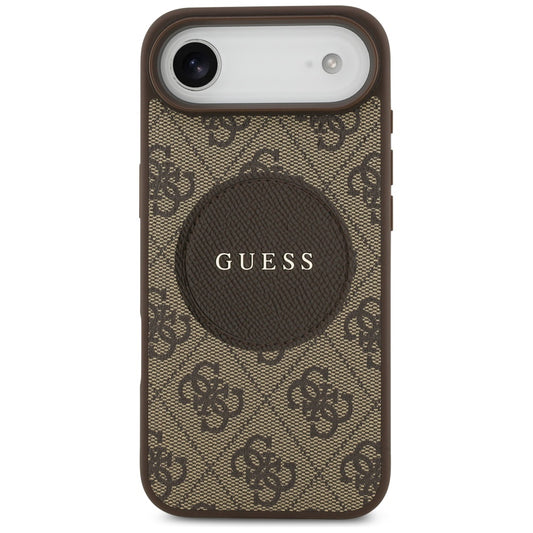 Futrola MagSafe za Apple iPhone 17 Air, Guess, 4G Circle Classic Logo, Braon
