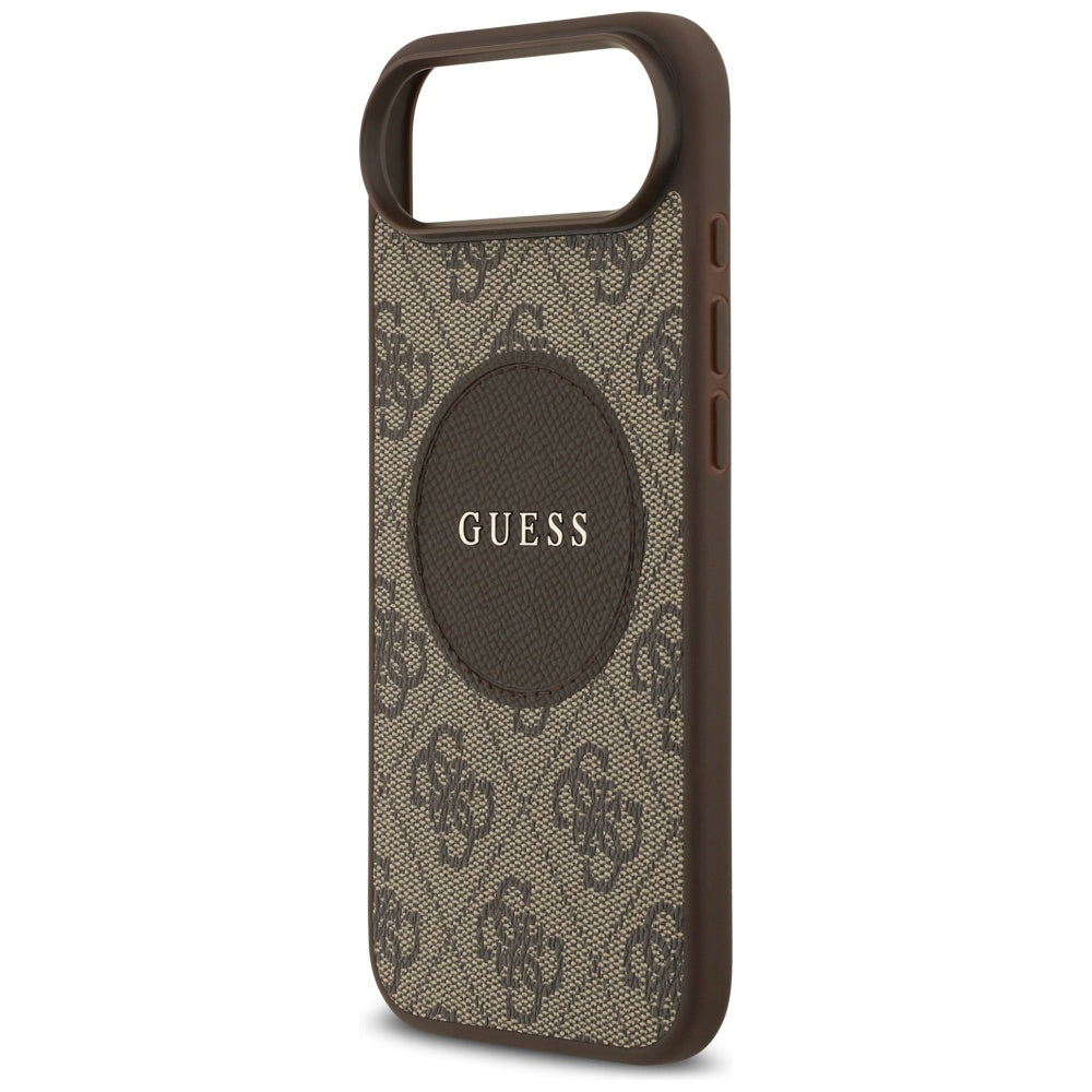 Futrola MagSafe za Apple iPhone 17 Air, Guess, 4G Circle Classic Logo, Braon