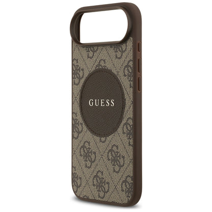 Futrola MagSafe za Apple iPhone 17 Air, Guess, 4G Circle Classic Logo, Braon
