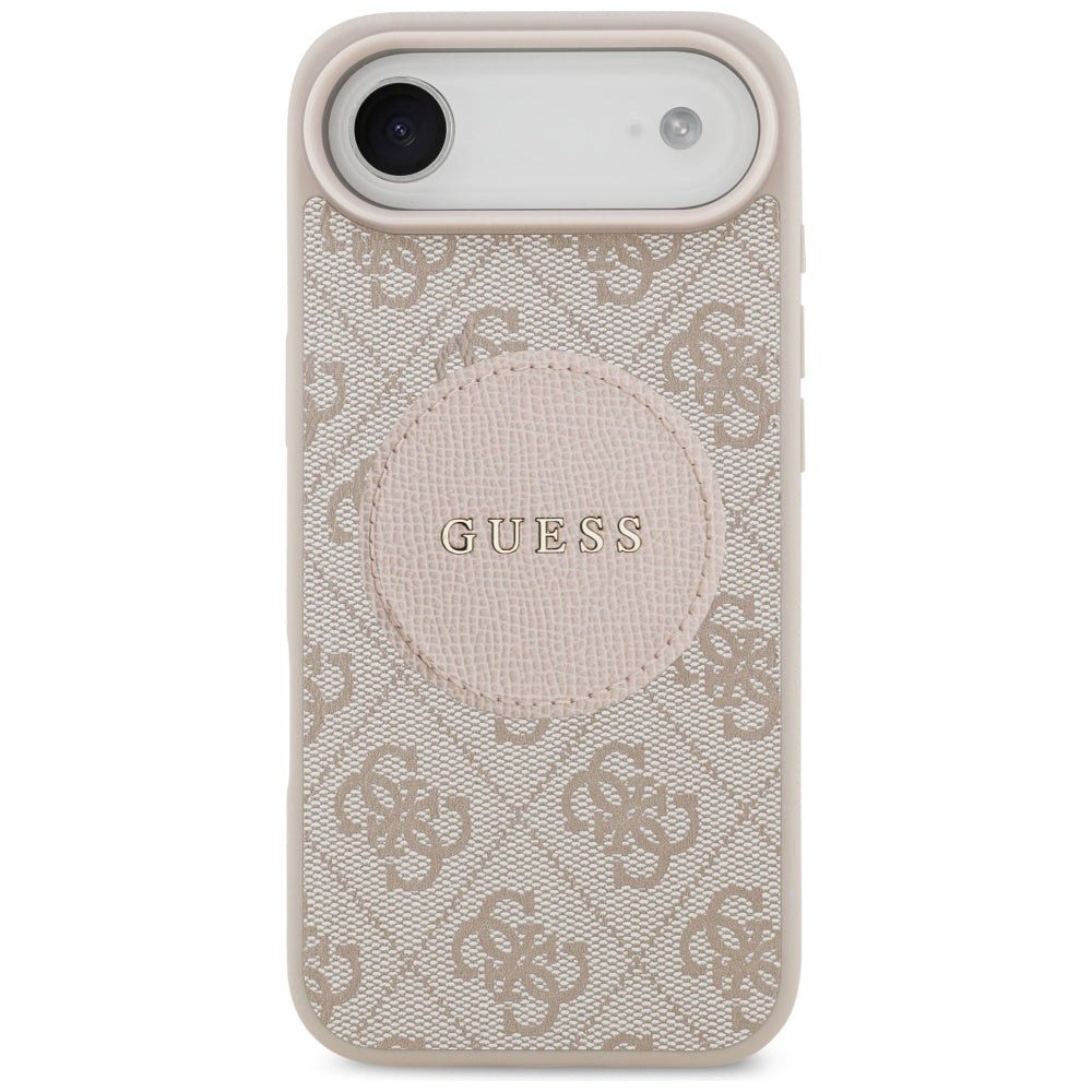 Futrola MagSafe za Apple iPhone 17 Air, Guess, 4G Circle Classic Logo, Roze