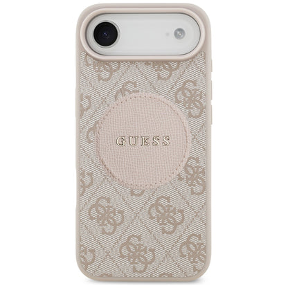Futrola MagSafe za Apple iPhone 17 Air, Guess, 4G Circle Classic Logo, Roze