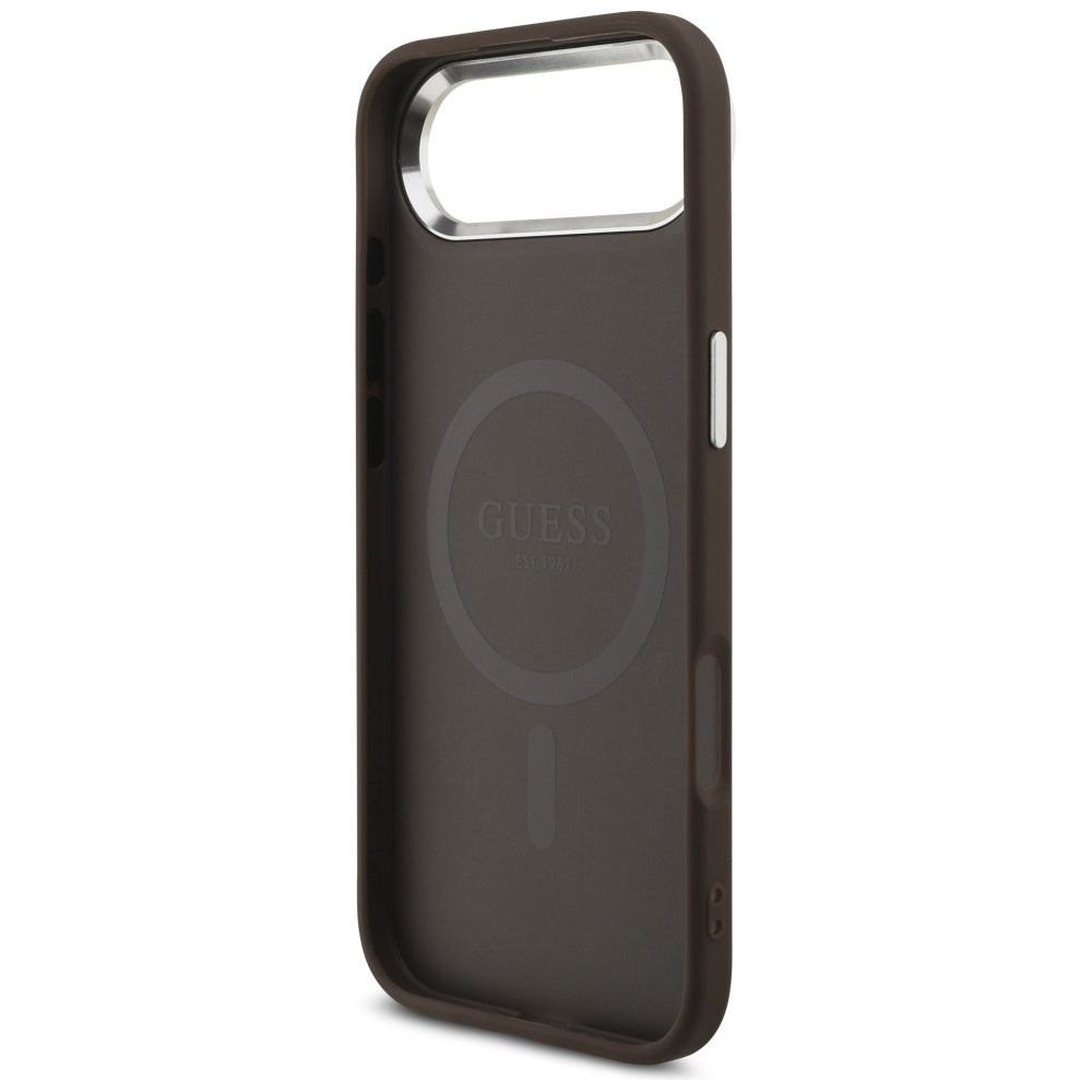 Futrola MagSafe za Apple iPhone 17 Air, Guess, 4G Classic Logo, Braon