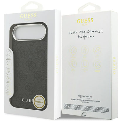 Futrola MagSafe za Apple iPhone 17 Air, Guess, 4G Classic Logo, Crna