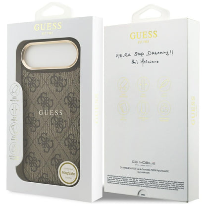 Husa MagSafe za Apple iPhone 17 Air, Guess, 4G Classic, Braon