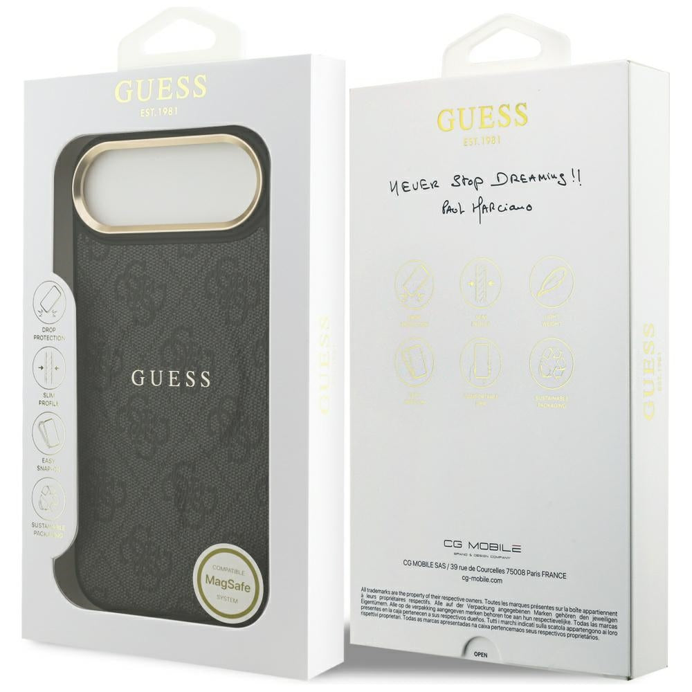 Futrola MagSafe za Apple iPhone 17 Air, Guess, 4G Classic, Crna