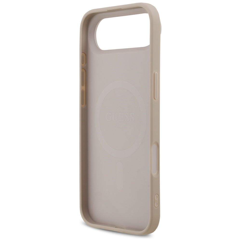 Futrola MagSafe za Apple iPhone 17 Air, Guess, 4G Printed Stripes, Roze