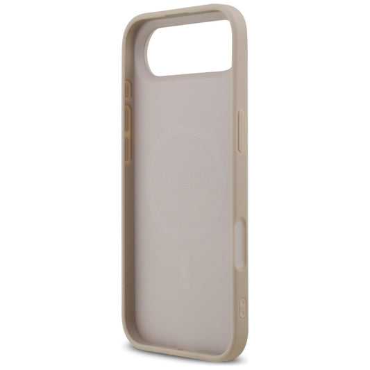 Husa MagSafe pentru Apple iPhone 17 Air, Guess, 4G Ring Classic Logo, Roz