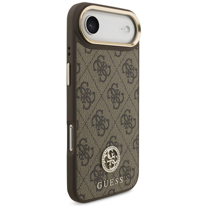 Futrola MagSafe za Apple iPhone 17 Air, Guess, 4G Strass Logo, Braon