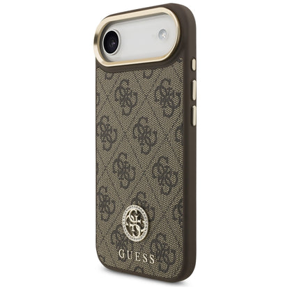 Futrola MagSafe za Apple iPhone 17 Air, Guess, 4G Strass Logo, Braon