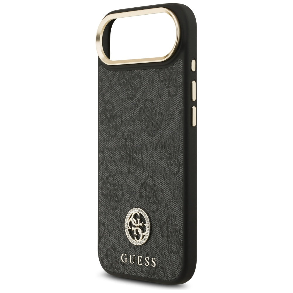 Futrola MagSafe za Apple iPhone 17 Air, Guess, 4G Strass Logo, Crna