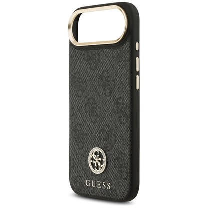 Futrola MagSafe za Apple iPhone 17 Air, Guess, 4G Strass Logo, Crna
