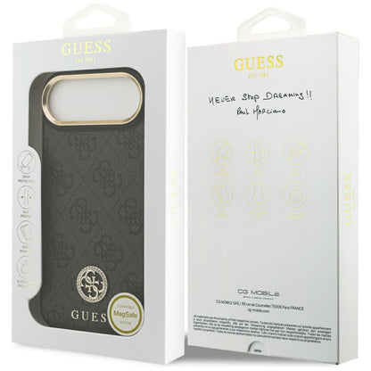 Futrola MagSafe za Apple iPhone 17 Air, Guess, 4G Strass Logo, Crna