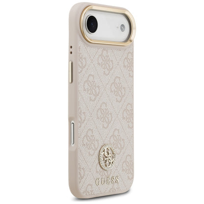 Futrola MagSafe za Apple iPhone 17 Air, Guess, 4G Strass Logo, Roze