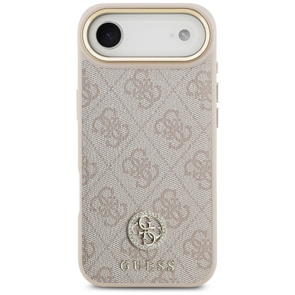 Futrola MagSafe za Apple iPhone 17 Air, Guess, 4G Strass Logo, Roze