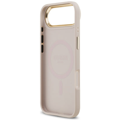 Futrola MagSafe za Apple iPhone 17 Air, Guess, 4G Strass Logo, Roze