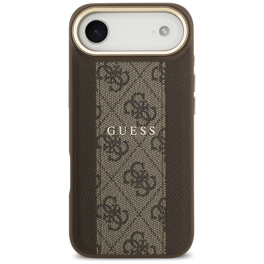Futrola MagSafe za Apple iPhone 17 Air, Guess, 4G Stripe, Braon
