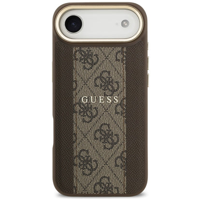 Futrola MagSafe za Apple iPhone 17 Air, Guess, 4G Stripe, Braon