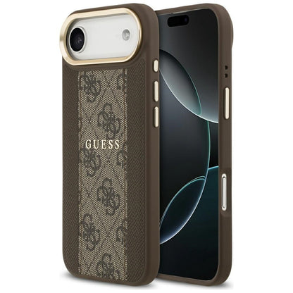 Futrola MagSafe za Apple iPhone 17 Air, Guess, 4G Stripe, Braon