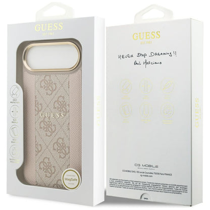 Futrola MagSafe za Apple iPhone 17 Air, Guess, 4G Stripe, Roze