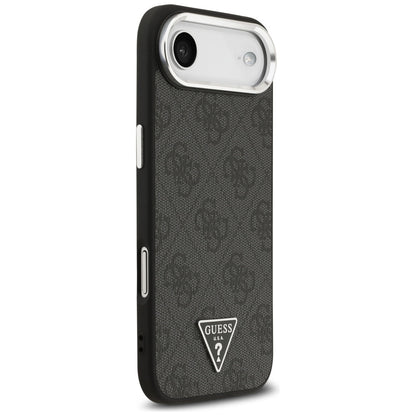Futrola MagSafe za Apple iPhone 17 Air, Guess, 4G Triangle Logo, Crno Srebrna