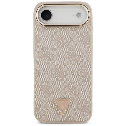 Futrola MagSafe za Apple iPhone 17 Air, Guess, 4G Triangle Logo, Zlatno Roza