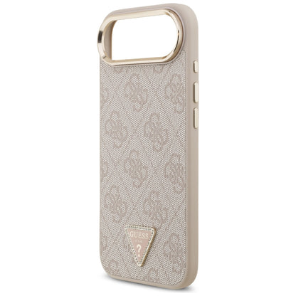 Futrola MagSafe za Apple iPhone 17 Air, Guess, 4G Triangle Logo, Zlatno Roza