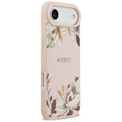 Futrola MagSafe za Apple iPhone 17 Air, Guess, Grained Flowers, Roze