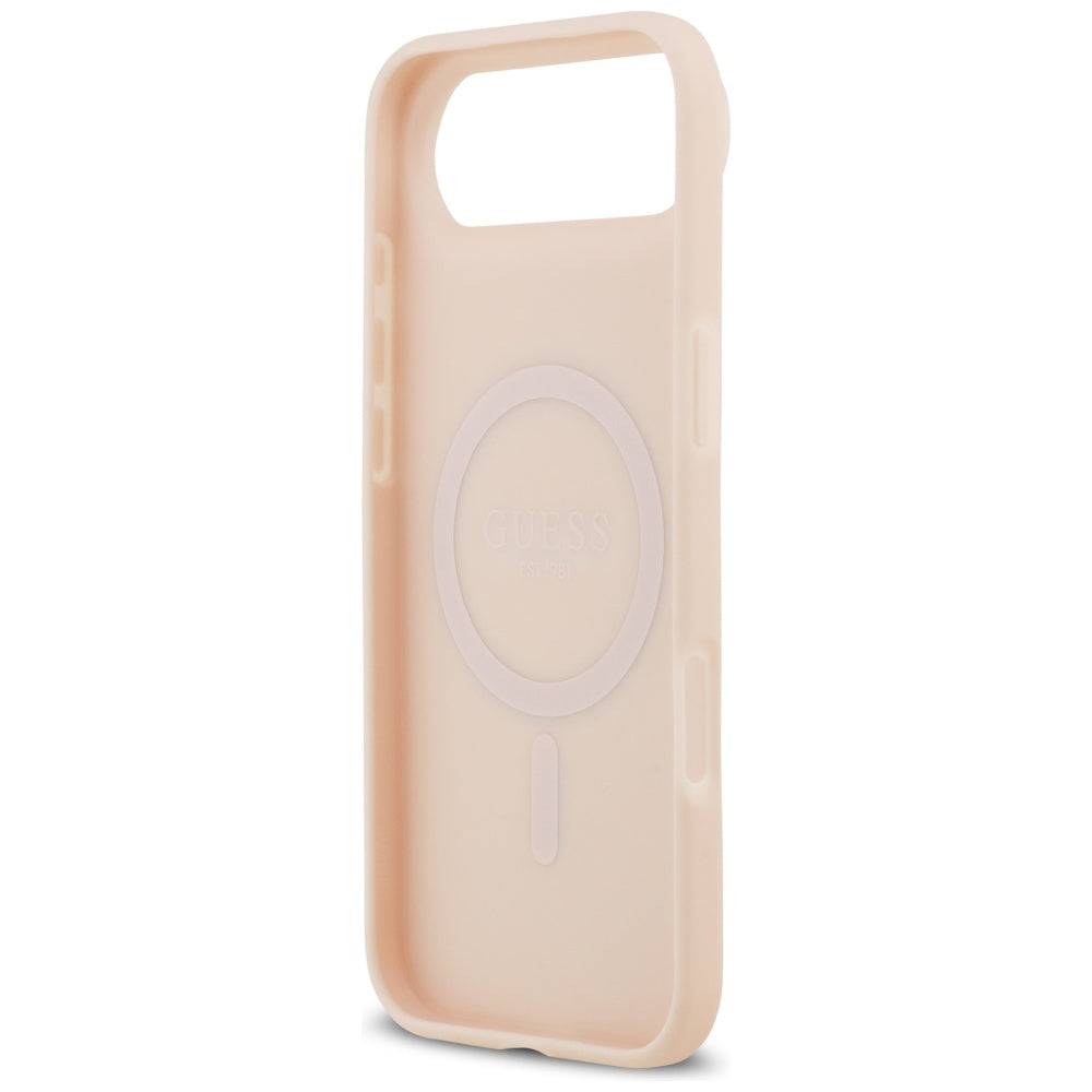 Futrola MagSafe za Apple iPhone 17 Air, Guess, Grained Flowers, Roze