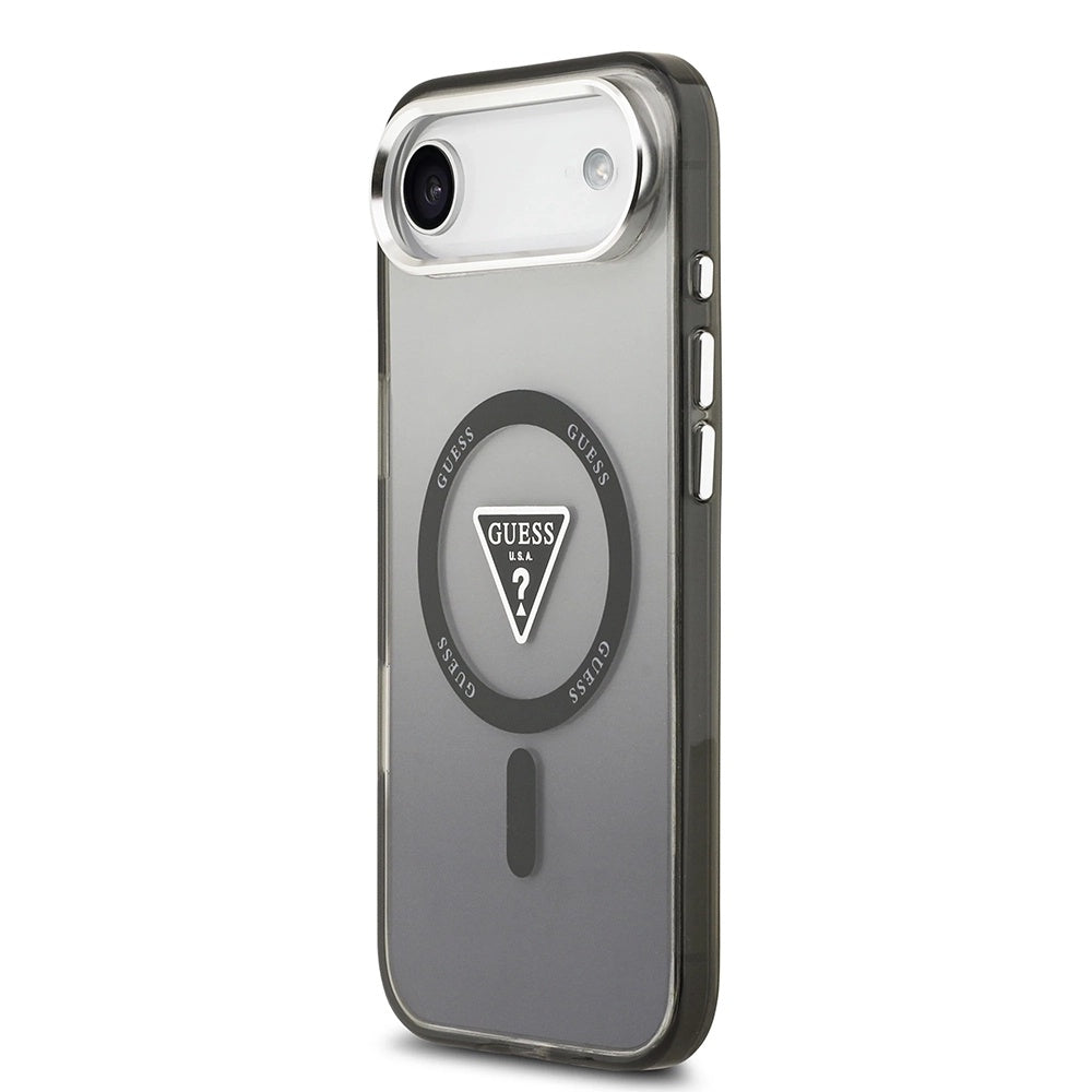 Futrola MagSafe za Apple iPhone 17 Air, Guess, IML Gradient Triangle Logo, Crna