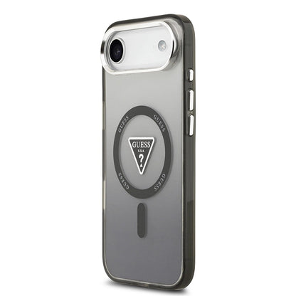 Futrola MagSafe za Apple iPhone 17 Air, Guess, IML Gradient Triangle Logo, Crna