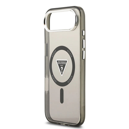Futrola MagSafe za Apple iPhone 17 Air, Guess, IML Gradient Triangle Logo, Crna