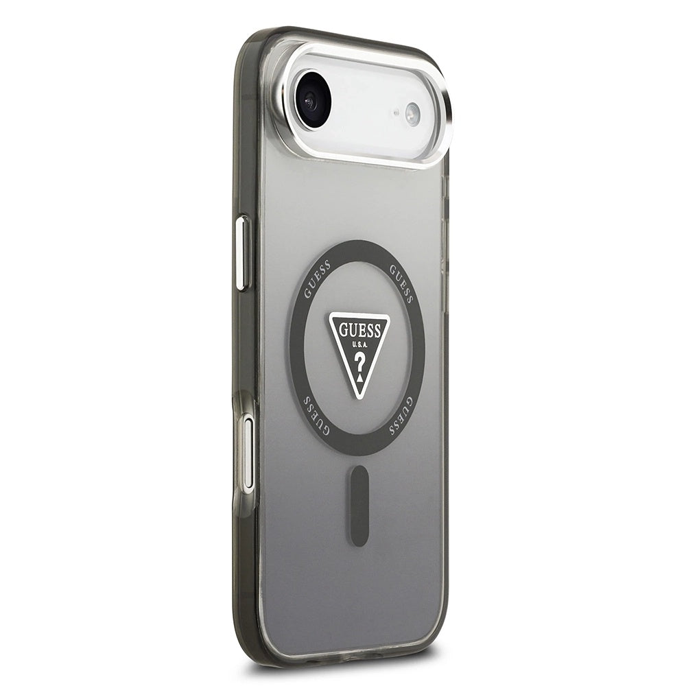 Futrola MagSafe za Apple iPhone 17 Air, Guess, IML Gradient Triangle Logo, Crna