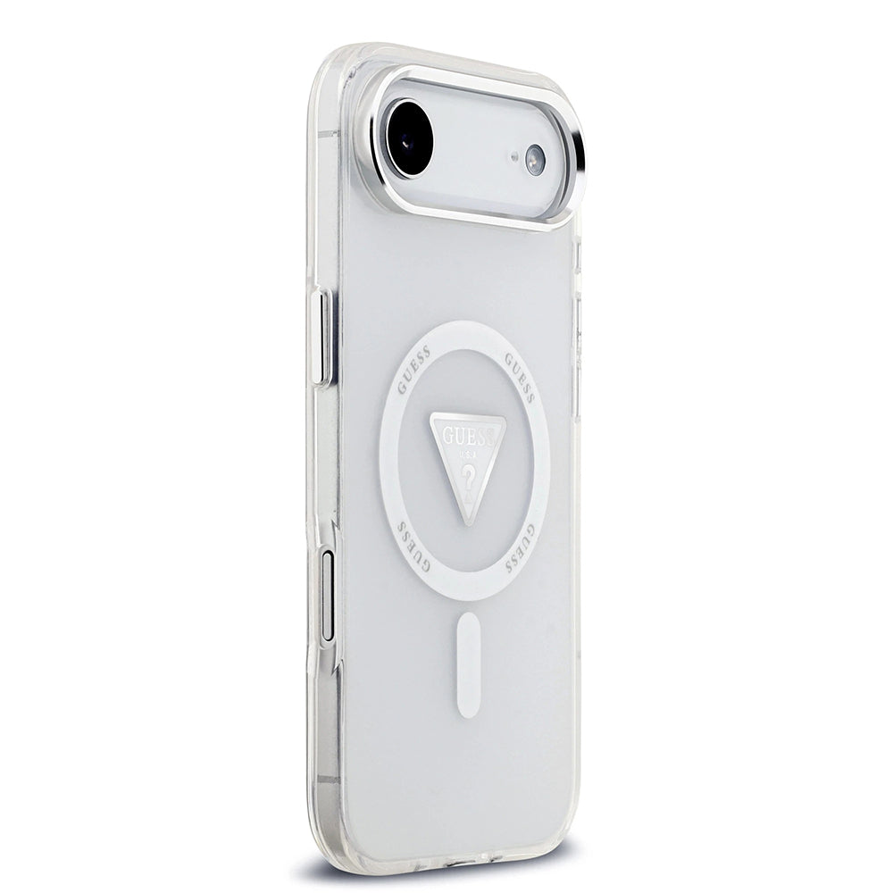 Futrola MagSafe za Apple iPhone 17 Air, Guess, IML Gradient Triangle Logo, Transparentna