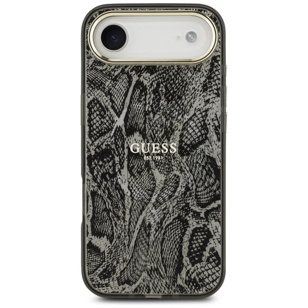 Futrola MagSafe za Apple iPhone 17 Air, Guess, Python Pattern, Crna