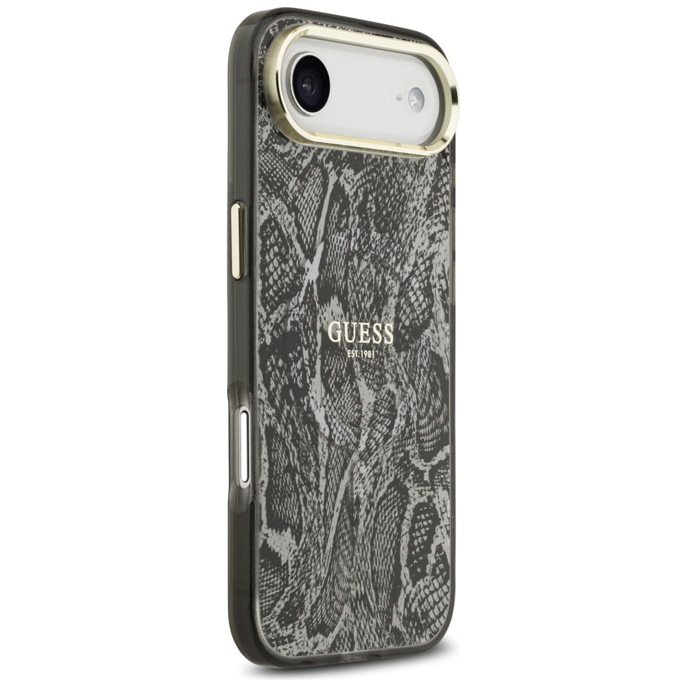 Futrola MagSafe za Apple iPhone 17 Air, Guess, Python Pattern, Crna