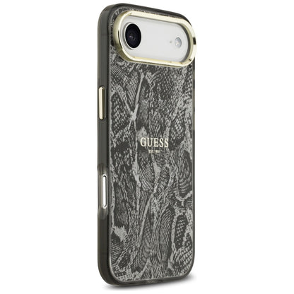 Futrola MagSafe za Apple iPhone 17 Air, Guess, Python Pattern, Crna