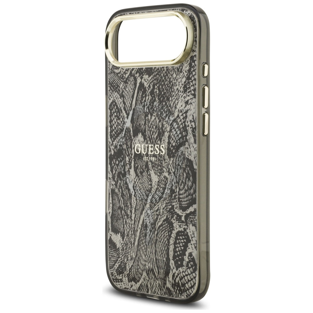 Futrola MagSafe za Apple iPhone 17 Air, Guess, Python Pattern, Crna